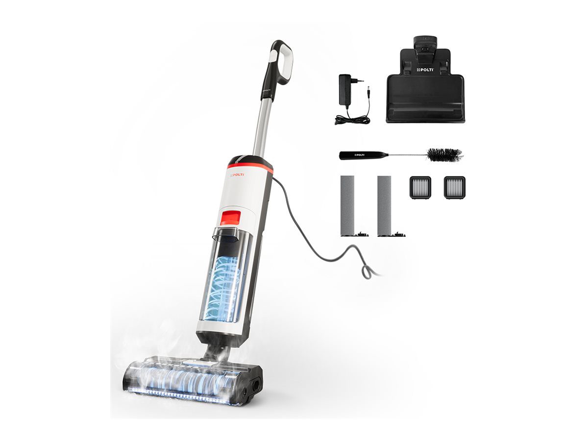Polti Corded Steam Cleaner, RollySteam WD10, Power 750 W, Water tank capacity 0.6 L, White/Black