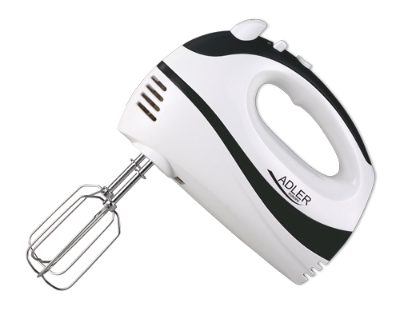 Mixer, AD 4205 b, Hand Mixer, 300 W, Number of speeds 5, Turbo mode, White/Black