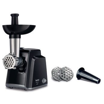 TEFAL gaļas mašīna,1400W, līdz 1,7kg/min ,melna-sudraba