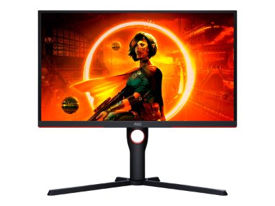 Monitor, 25G3ZM/BK, 24.5 ", VA, FHD, 16:9, 240 Hz, 1 ms, 1920 x 1080, 300 cd/m², HDMI ports quantity 2, Black/Red, Warranty 36 month(s)
