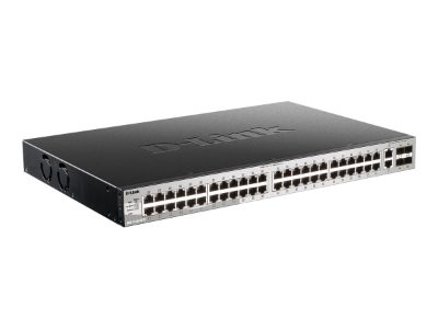 D-LINK DGS-3130-54TS, L2+ Managed Switch with 48 10/100/1000Base-T ports and 2 10GBase-T ports and 4 10GBase-X SFP+ ports, D-Link