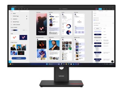 ThinkVision T32UD-40, 31.5 ", IPS, 16:9, 60 Hz, 4 ms, 3840 x 2160 pixels, 350 cd/m², HDMI ports quantity 1, Eclipse Black, Warranty 36 month(s)