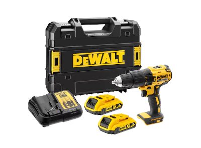 18V XR Brushless Hammer Drill Driver - 2 X 2Ah Batteries, DCD778D2T-QW, 340 W