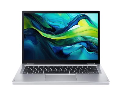 Notebook, ACER, Aspire, Go Spin 14, AGSP14-31PT-C72L, CPU  Intel N-Series, N150, 800 MHz, 14", Touchscreen, 1920x1200, RAM 16GB, LPDDR5, SSD 512GB, IntelGraphics, Integrated, ENG, Windows 11 Home, Pure Silver, 1.54 kg, NX.J3UEL.001