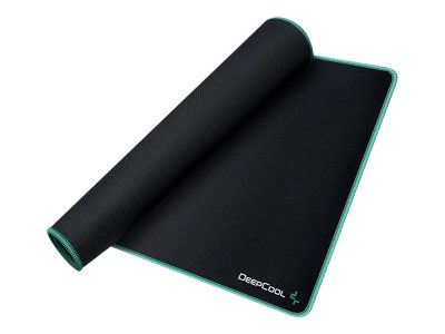 PREMIUM CLOTH GAMING MOUSE PAD, GM810, Black surface, DeepCool green edge