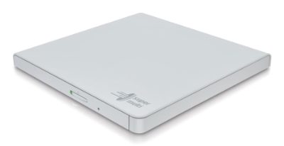 Ultra Slim Portable DVD-Writer, GP57EW40, Interface USB 2.0, DVD±R/RW, CD read speed 24 x, CD write speed 24 x, White, Desktop/Notebook