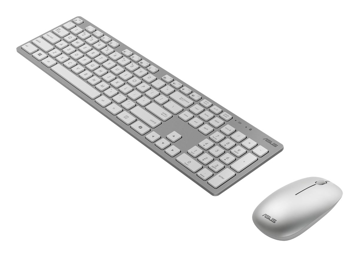 Asus W5000, Keyboard and Mouse Set, Wireless, US, White