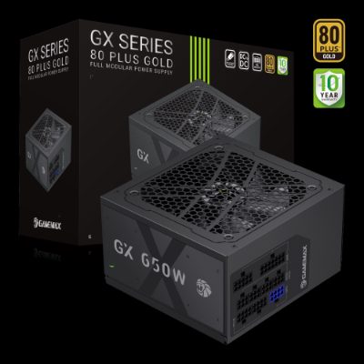 Gamemax PSU, GX 650GF, 650 W, Gold, Full Modular