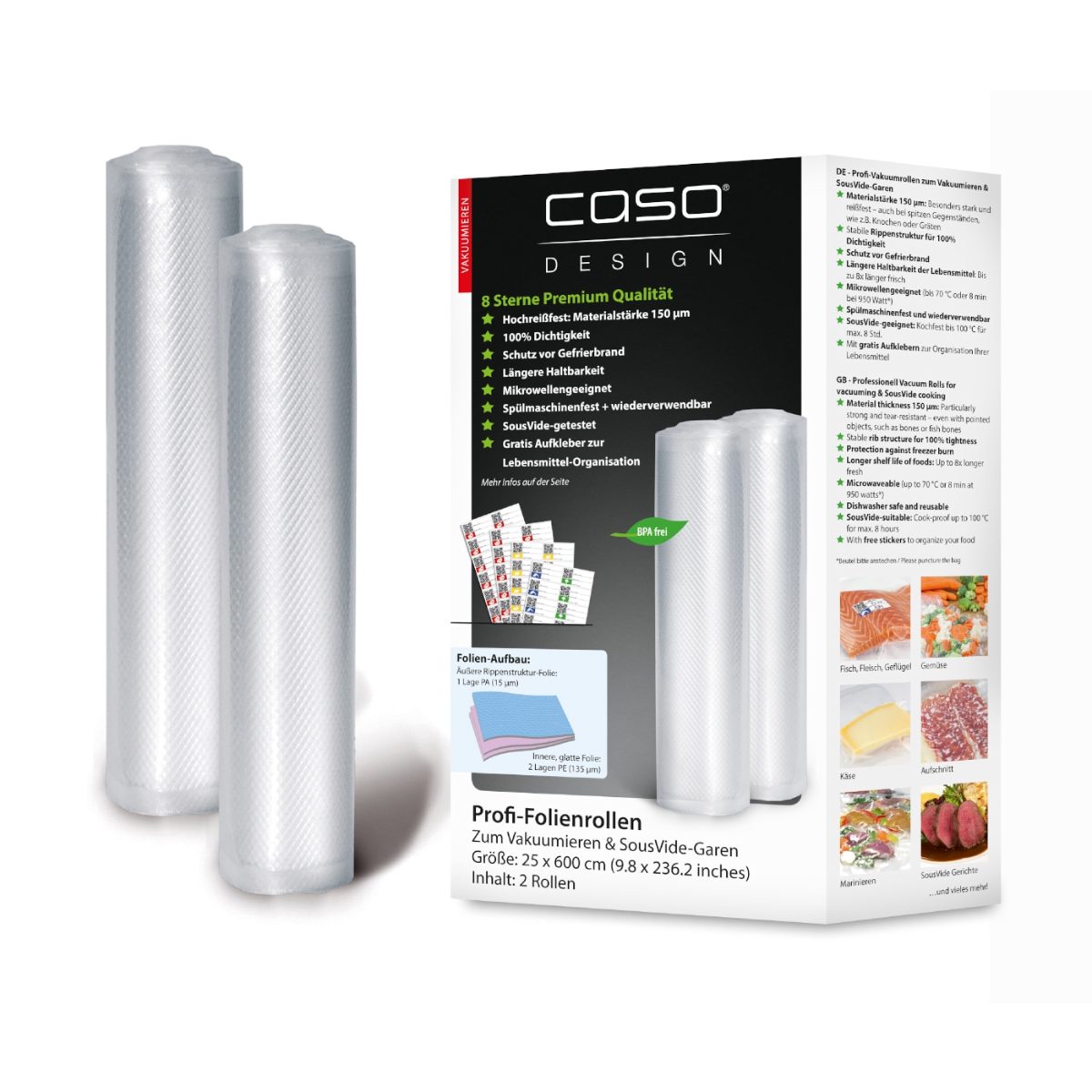 Foil Roll, 01225, 2, Dimensions (W x L) 25x600 cm, Transparent