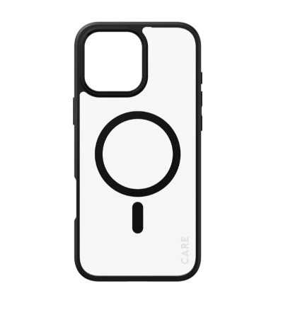 CARE Flagship Case, Back cover, Apple, iPhone 16 Pro Max, Recycled plastic, Black, MagSafe