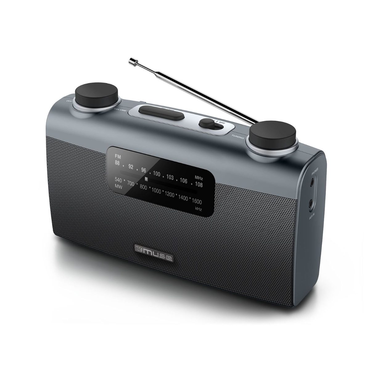 Portable radio, M-058R, AUX in, Black