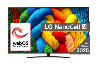 LG 75NANO81A3A, 75, Smart TV, webOS 25, UHD