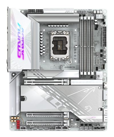 Mainboard, GIGABYTE, Intel Z890, LGA1851, ATX, Memory DDR5, Memory slots 4, 1xPCI-Express 4.0 1x, 1xPCI-Express 4.0 4x, 1xPCI-Express 5.0 16x, 5xM.2, 4xUSB 2.0, 6xUSB 3.2, 2xUSB-C w/Thunderbolt, 1xOptical S/PDIF, 1xRJ45, 2xAudio port, Z890AORUSPROICE