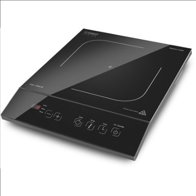 Free standing table hob, 02230, Number of burners/cooking zones 1, Sensor touch control, Induction, Black