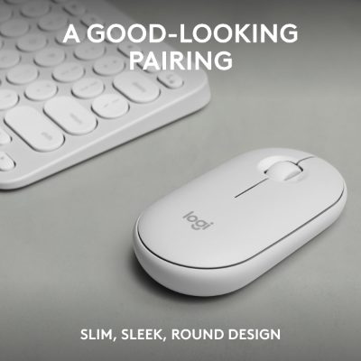 KEYBOARD +MOUSE COMBO PEBBLE 2/WHITE 920-012240 LOGITECH