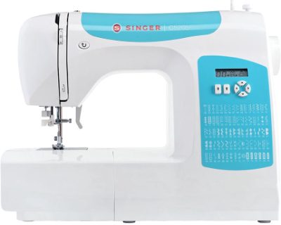 Sewing Machine, C5205-TQ, Number of stitches 80, Number of buttonholes 1, White/Turquoise