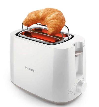 PHILIPS Tosteris, 830 W (balts)
