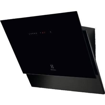 Electrolux skursteņa tipa nosūcējs, 60 cm, melns