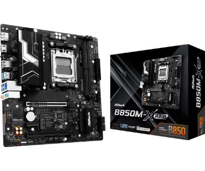 Mainboard, ASROCK, AMD B850, Socket AM5, micro ATX, RAM DDR5-SDRAM, 2xSlots, 1xNumber of M.2 (M) slots, B850M-X R2.0, B850M-XR2.0