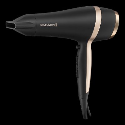 Remington Salon Smooth Hair Dryer Gift Set, D6940GP, 2100 W, Number of temperature settings 3, Ionic function, Diffuser nozzle, Black