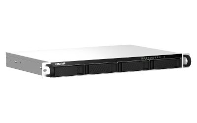 QNAP 1U Short Depth Rackmount 2.5GbE NAS, TS-464eU-8G, Intel Celeron, N5095, 8 GB, DDR4