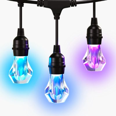 Nanoleaf Essentials Matter Smart Multicolour Outdoor String Lights Expansion 15m, 16M+