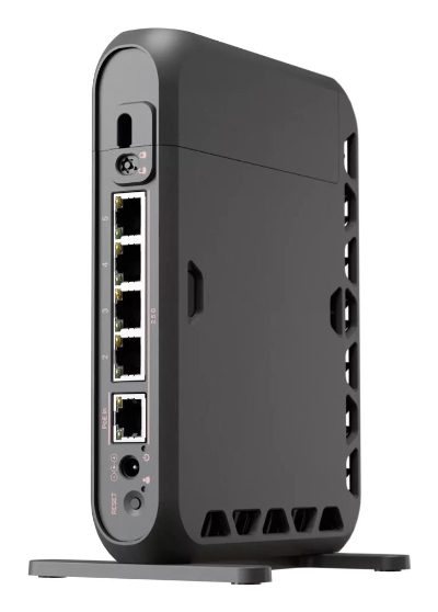 hAP be Media with quad-core, MA53UG+HbeH, 802.11ax, 2500 Mbit/s, Ethernet LAN (RJ-45) ports 5, Mesh Support No, MU-MiMO Yes, No mobile broadband
