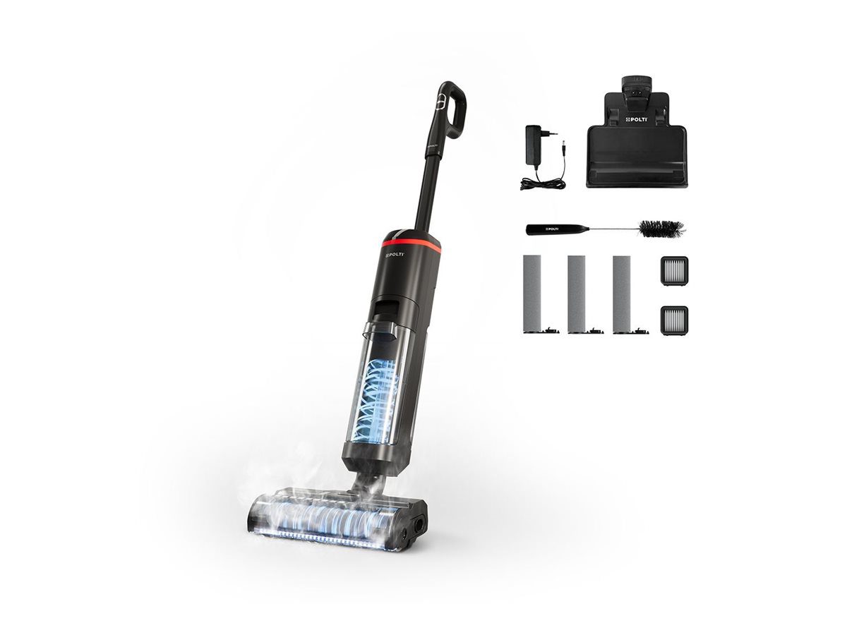 Polti Cordless Steam Cleaner, RollySteam WD40C, Power 450 W, Water tank capacity 0.6 L, Black