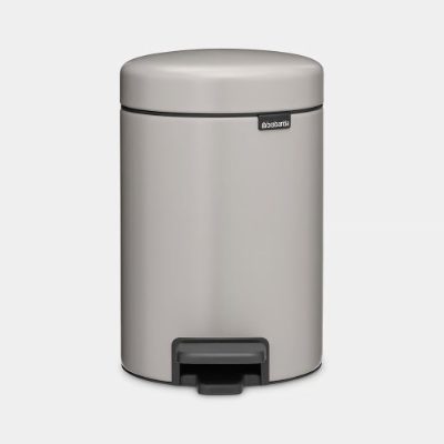 BRABANTIA atkritumu tvertne ar pedāli NewIcon, 3 l, Soft Grey