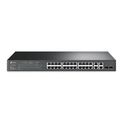Switch Web managed, TL-SL2428P, Managed L2, Rackmountable, 10/100 Mbps (RJ-45) ports quantity 24, Gigabit Ethernet (copper) ports quantity 4, Power supply type Single