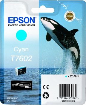 Epson T7602, Ink Cartridge, Cyan
