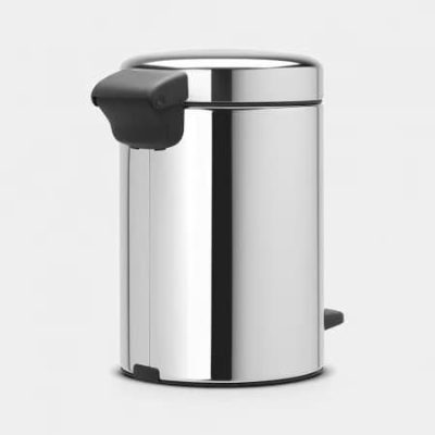BRABANTIA atkritumu tvertne ar pedāli NewIcon, 5 l, Brilliant Steel