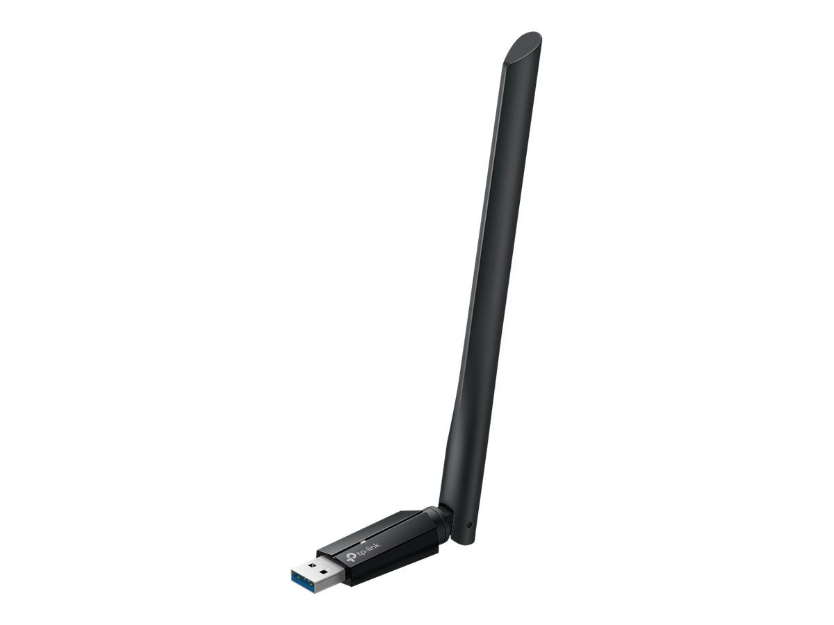 TP-LINK BE6500 Tri-Band Wi-Fi 7 High Gain Wireless USB Adapter, Archer TBE400U Plus, 2.4 GHz, 5 GHz, 6 GHz, 802.11ax, MU-MiMO No, no PoE, Antenna type High-Gain Tri-Band