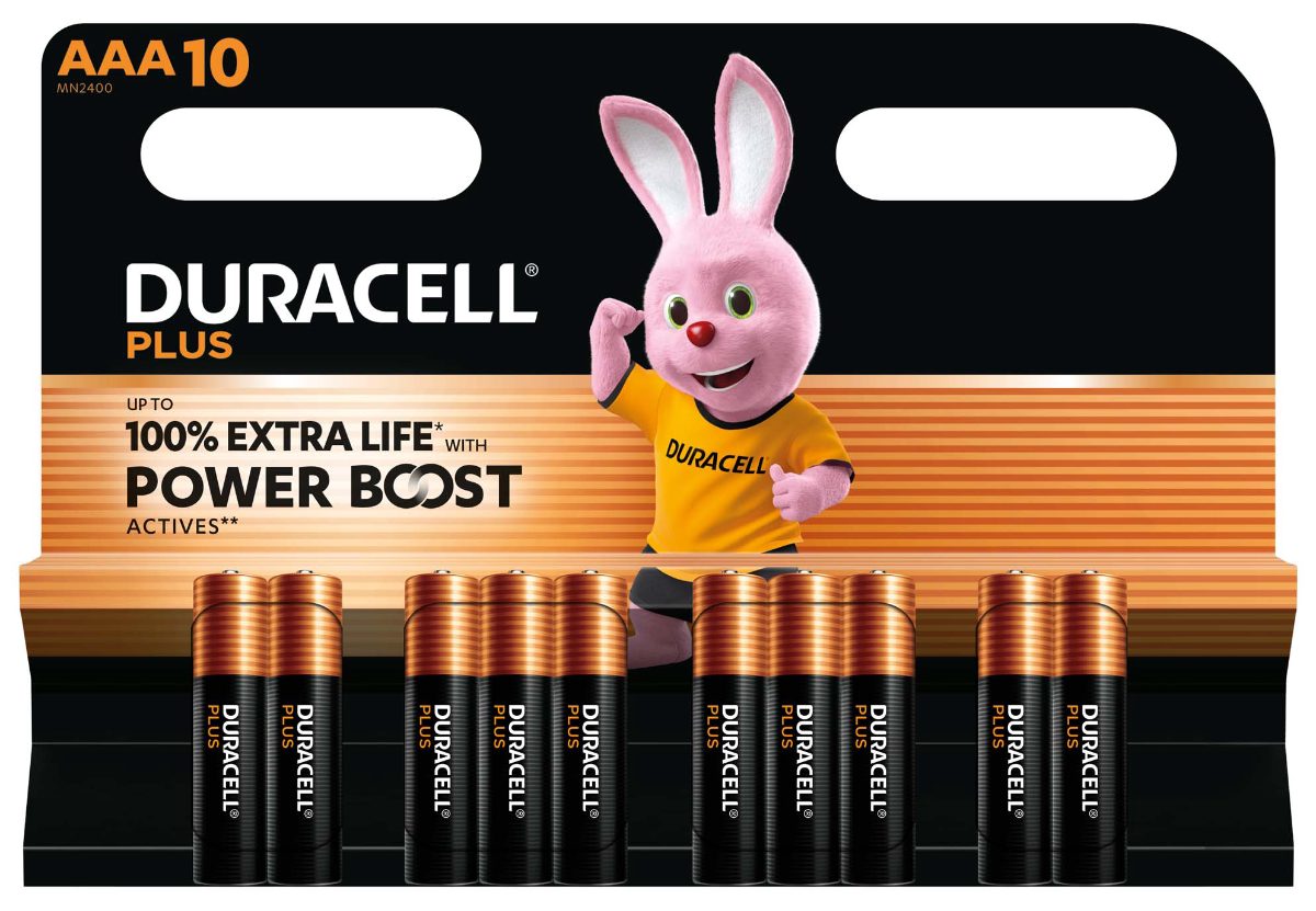 Duracell Plus Boost MN2400, BL10, AAA