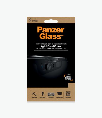 CamSlider Privacy AB, Apple, iPhone 13 Pro Max, Tempered glass, Black, Case friendly, Privacy glass