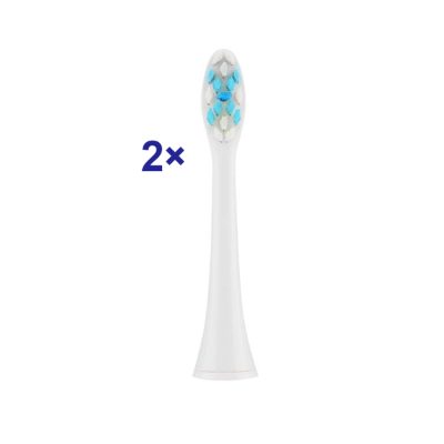 Toothbrush replacement, SoftClean ETA070790300, Heads, For adults, Number of brush heads included 2, Number of teeth brushing modes Does not apply, White