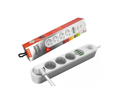 CW-CHE44W, Power socket, 4 EU sockets