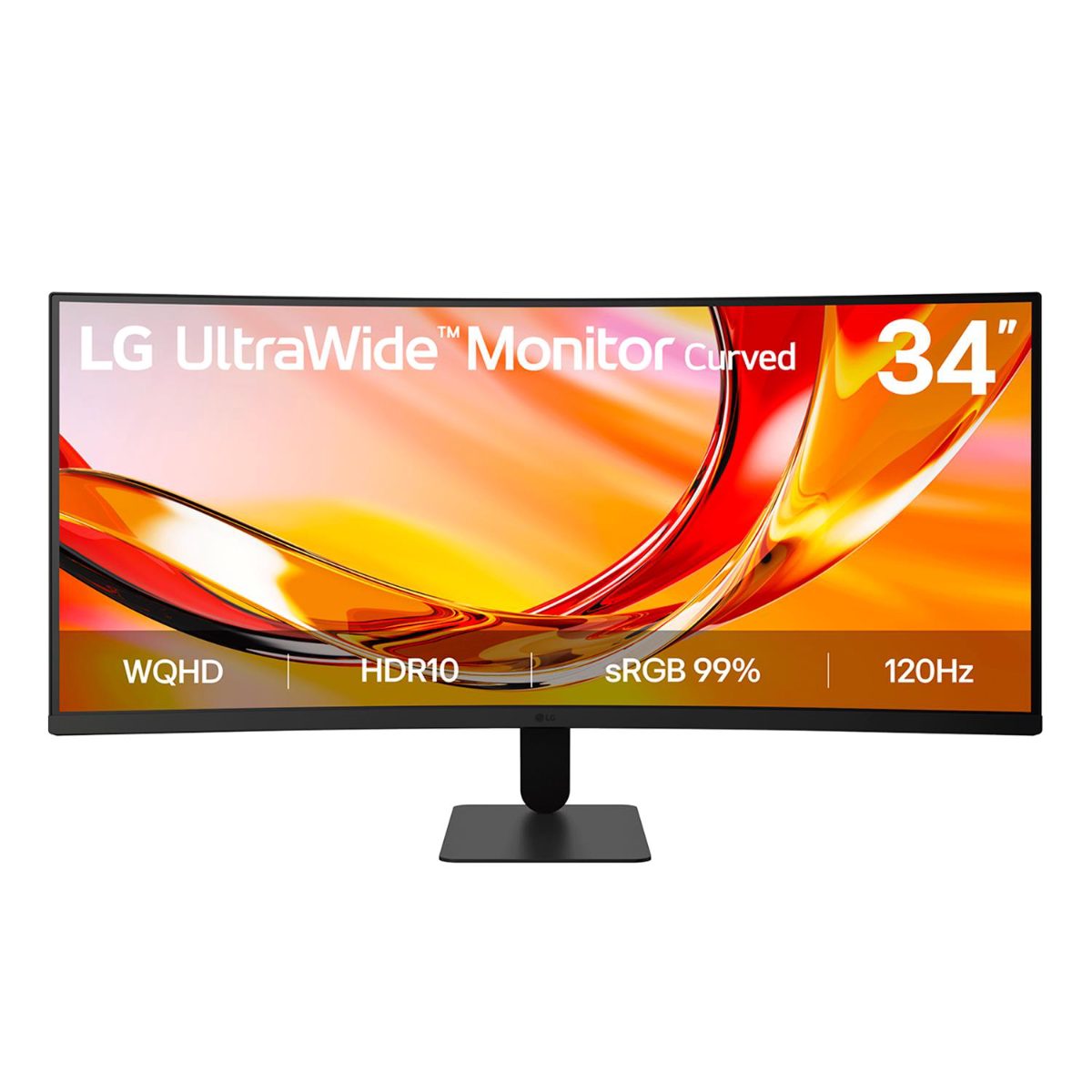 LCD Monitor, LG, 34 ", 3440 x 1440 pixels, UltraWide Quad HD, Native aspect ratio 21:9, LCD, Curved, 34U601B-B