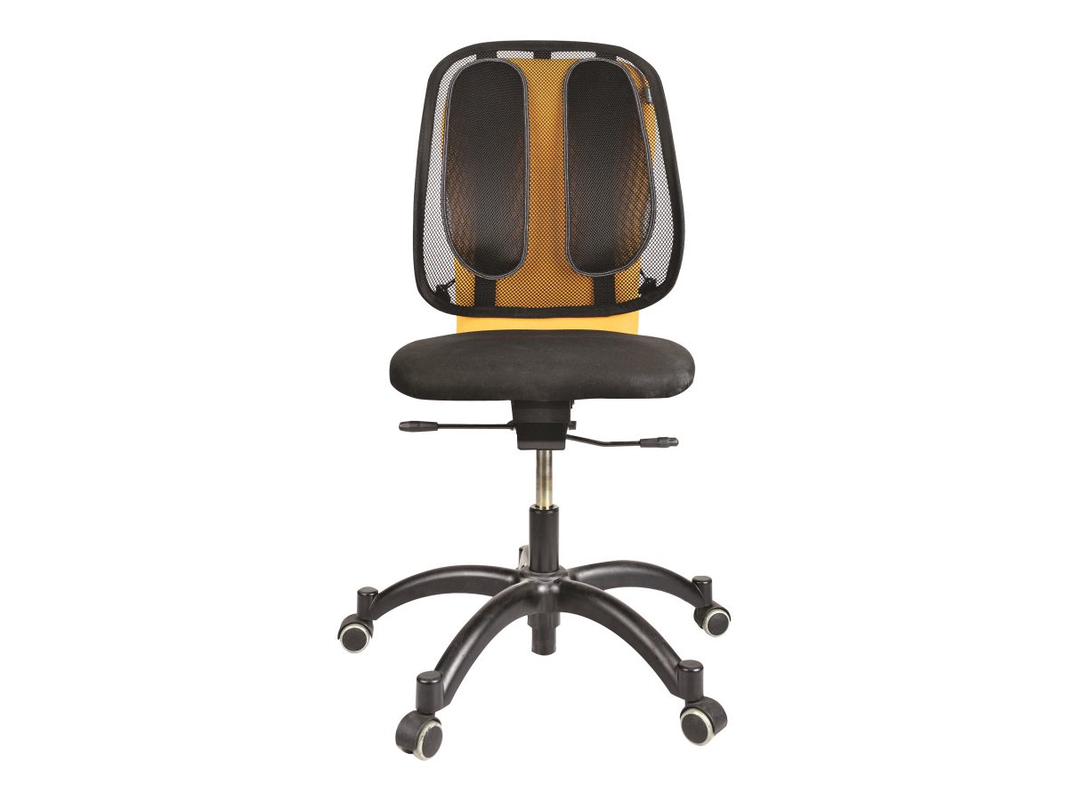 Office Suites mesh back support, Black, Depth 140 mm, Height 512 mm, Mesh textile, Width 439 mm