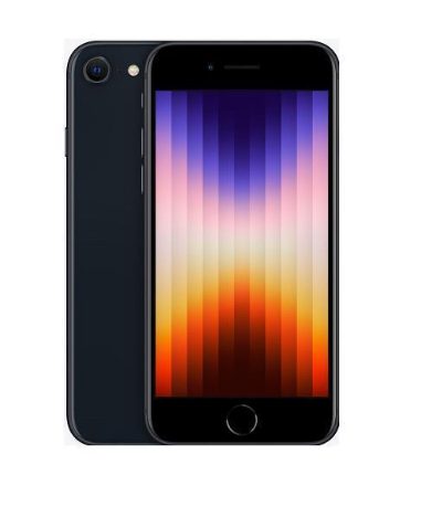 REFURB. PHONE IPHONE SE GEN3/128GB MIDNIGHT A GRADE RED