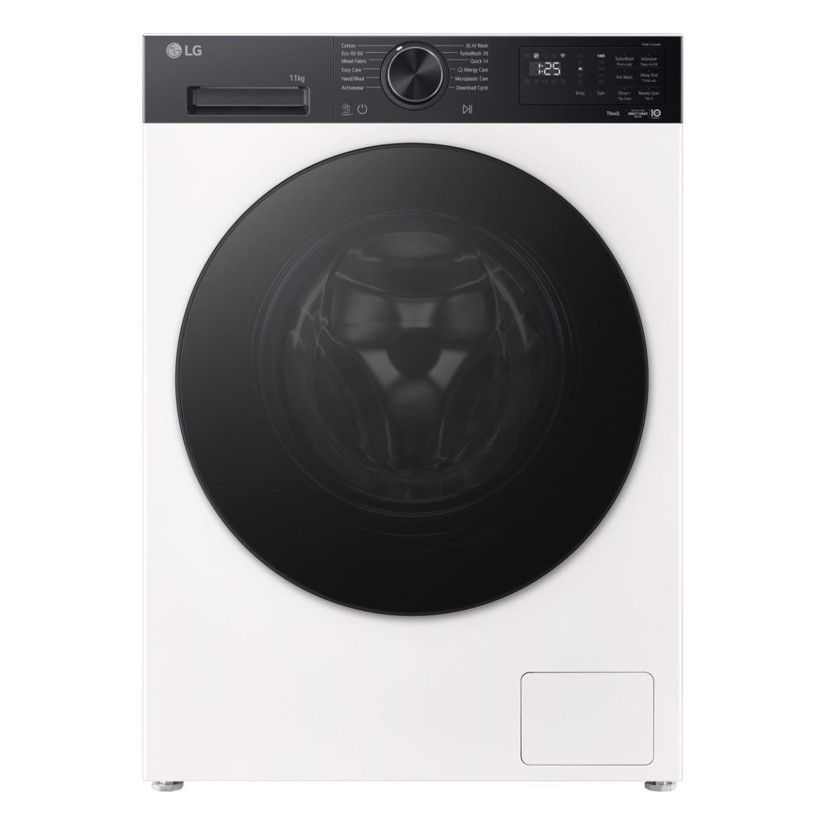 Washing machine, F4X5011THB, Energy efficiency class A, Front loading, Washing capacity 11 kg, 1400 RPM, Depth 57 cm, Width 60 cm, Display, LED, Steam function, Direct drive, Wi-Fi, White