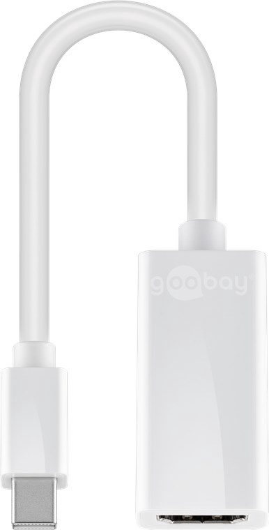 Mini DisplayPort/HDMI adapter cable 1.1, 51729, White, Mini DisplayPort male, HDMI female (Type A)
