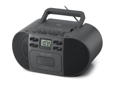 Muse M-188 RDC, Portable radio with Blu-ray CD/MP3 cassette recorder, AUX in