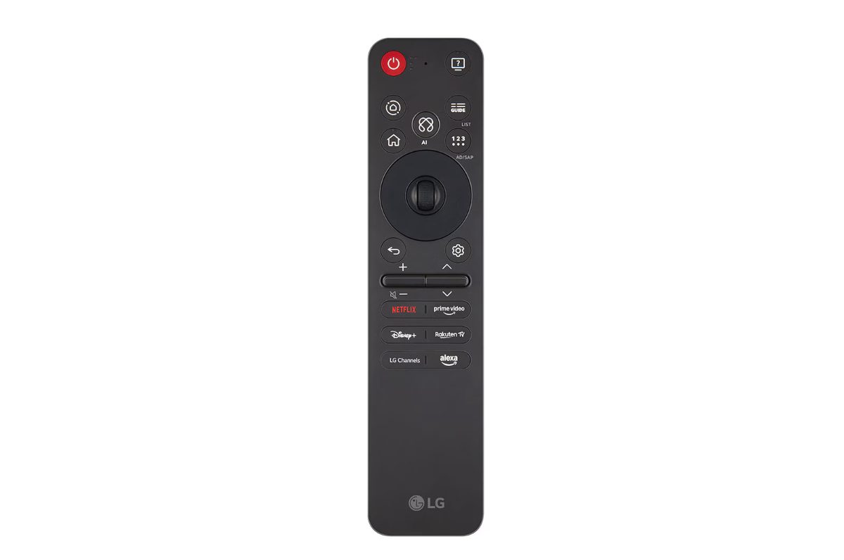 LG AI Magic Remote Controller, MR25GA, Smart voice recognition, Intuitive mouse as an arrow and wheel control