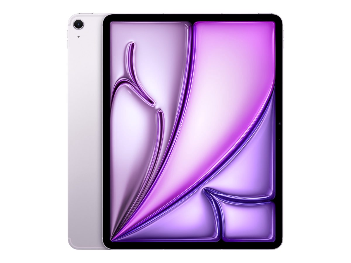 iPad Air Wi-Fi + Cellular, 13 ", Purple, IPS, 2732 x 2048 pixels, Apple M3, 8 GB, 128 GB, 3G, 4G, 5G, Wi-Fi, Front camera, 12 MP, Rear camera, Bluetooth, 5.3, iPadOS, USB-C charging cable