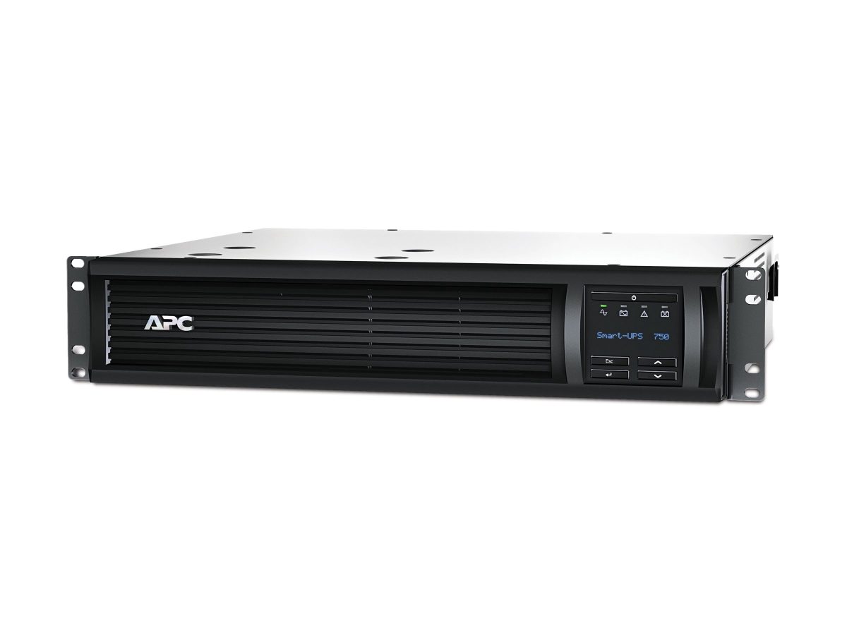 Schneider Electric Smart-UPS, Rackmount 2U, SmartConnect port+SmartSlot, AVR, LCD, SMT750RMI2UC, 750 VA, 500 W