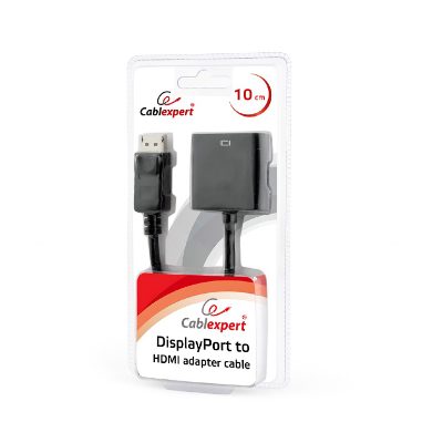 Cablexpert DisplayPort to HDMI adapter cable, Black, Cablexpert