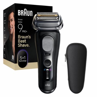 Braun Shaver, 9600s Series 9 PRO, Operating time (max) 60 min, Wet & Dry, Lithium Ion, Black