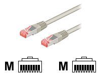 CAT 6 patch cable S/FTP (PiMF), 50888, Grey RJ45 male (8P8C), RJ45 male (8P8C)