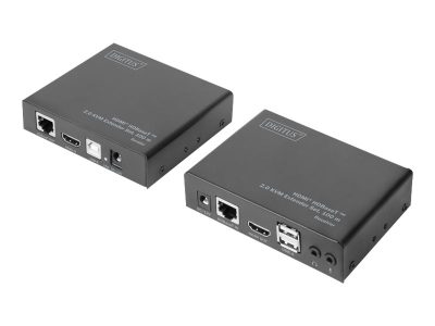 DIGITUS HDBaseT 2.0 HDMI KVM Extender Set, Digitus